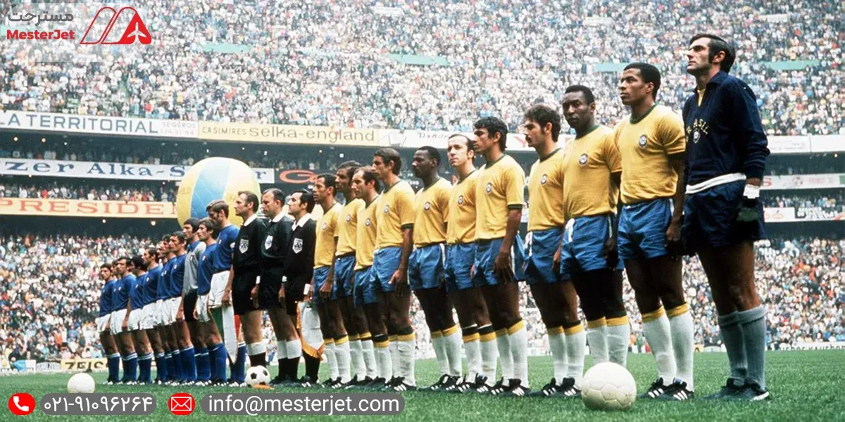 جام جهانی ۱۹۷۰ و حضور پله